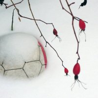 Загрустил под снегом мяч... :: Тамара Бедай 