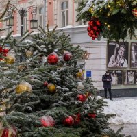 Москва новогодняя (04.01.2019). Камергерский переулок. :: Надежда Лаптева