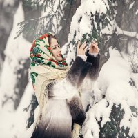 Девушка и снег! :: Вячеслав Трояновский