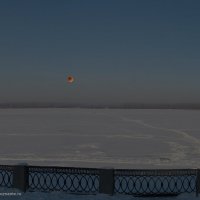 Условия видимости лунного затмения 21.01.19 с набережное Волги в Самаре :: Андрей Дмитриевич Власов 