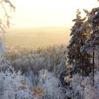 Зимний закат в горах :: Анна Суханова