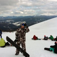 Гора сноубордистов или И себе посидеть-полежать что ли... ) :: Тамара Бедай 
