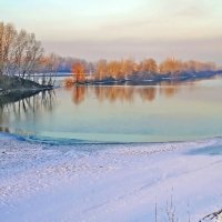 Вечерние зори на Енисее :: Екатерина Торганская