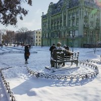 Снег на пару часов в Одессе 2 :: Сергей Волков