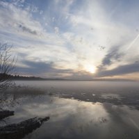 закат на озере :: Олег Артамонов