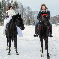 Зимняя свадьба на лошадях :: Наталья 