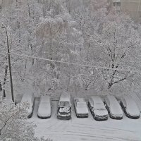 Второе пришествие зимы  в  Москву !( "Шо" опять  копать и искать  авто?) :: Виталий Селиванов 