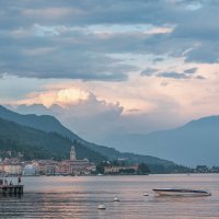 Вечер после дождя на озере Гарда ( Италия) :: Алексей Кошелев