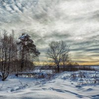 Зимний пейзаж :: Александр Шмалёв