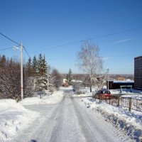 деревенская улица спускается к Оке... :: Галина Флора