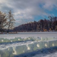 Зимний пейзаж на реке Цне ............ :: Александр Селезнев