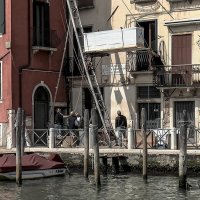 Venezia. Riparazione palazzo sul Canal Grande. :: Игорь Олегович Кравченко