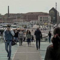 Venezia. Vista dal Ponte Della Costituzione a Piazzale Roma. :: Игорь Олегович Кравченко