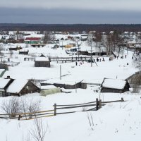 2019, поморское село Нёнокса. Разные ракурсы в начале весны :: Владимир Шибинский