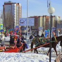 Праздничное катание на лошадке . :: Мила Бовкун