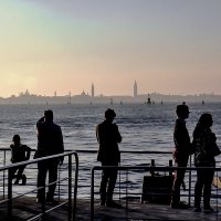 Lido di Venezia. Vista dal molo Santa Maria Elisabetta a Venezia. :: Игорь Олегович Кравченко