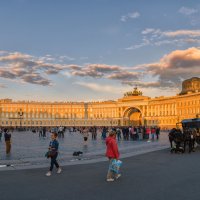 Закат на Дворцовой. :: Григорий Евдокимов