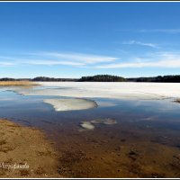 24 марта.Еще несколько дней и лед осядет....и озеро будет еще красивее!! :: Ольга Митрофанова