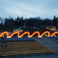 Выставка китайских фонарей. Золотой дракон. :: Андрей Нибылица