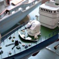 Орудийная установка на палубе модели  корабля :: Александр Стариков