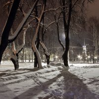 Зимний вечер в городе. :: Сергей Пиголкин