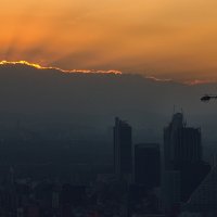 Закат, вид с Латиноамериканской башни, Мехико :: Михаил Родионов