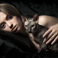 Портрет с кошками :: Вячеслав Владимирович