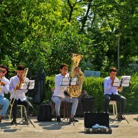 Духовой оркестр играет на кладбище в День Победы :: Светлана 