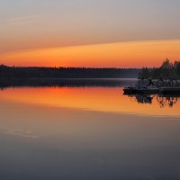 Закат на озере Долгое :: Евгений Седов