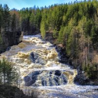 волшебный водопад на ГЭСе :: Георгий А