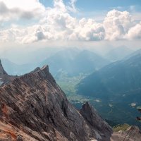 Баварские Альпы. Виды с вершины Цугшпитце. :: Надежда Лаптева