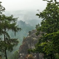 Саксонская Швейцария. Скальный массив Бастай. :: Надежда Лаптева