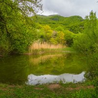 Озеро в горном Крыму. :: Андрей Козлов