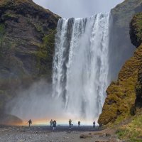 Водопад Скогафосс (Skogafoss), юг Исландии. :: Светлана Риццо