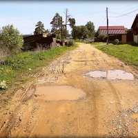 Деревенька моя. После дождей. :: Александр Шимохин