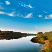 Вечерняя река Мста (Новгородская область) :: Елена Соловьёва