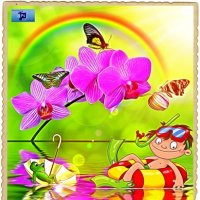 Ах лето...солнце...бабочки...цветочки и...водоплавающие. :: Anatol L