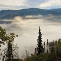 Утро с туманом :: Сергей Чиняев 