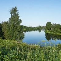 Река Ухта в этом году очень полноводная из-за обильных непрекращающихся дождей :: Николай Зиновьев