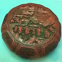 Шкатулка из красного лака, Китай XIX век. :: Елена 