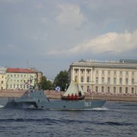 пётр первый открывает морской парад в день вмф в ленинграде 28 июля 2019 года :: голубева елена 