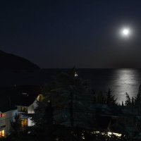 Лунная ночь в Гурзуфе :: Игорь Кузьмин