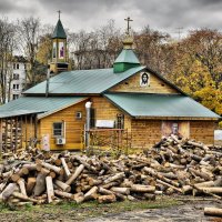 Храм Св.Благ.Князя Александра Невского в Монино 09.10.13г. 17;21 :: Сергей Дружаев