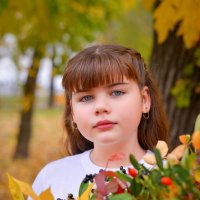 Осенний портрет для выпускной фотокниги 4 класс :: Ольга Егорова