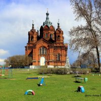 Храм Покрова Пресвятой Богородицы. В селе Малая Грибановка Воронежской области. :: Восковых Анна Васильевна 