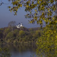 За рекой Окой Белопесоцкий монастырь :: Светлана Карнаух