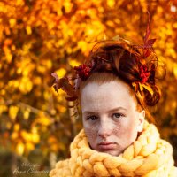 Девушка - Осень :: Анна Чаузова
