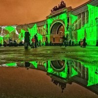 Световое шоу представление на Дворцовой площади в Санкт-Петербурге  :: Анастасия Белякова