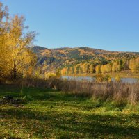 Осень в Сибири.Река Мана :: Татьяна Соловьева