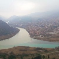 Слияние рек Арагви и Куры (Грузия) :: Оксана 